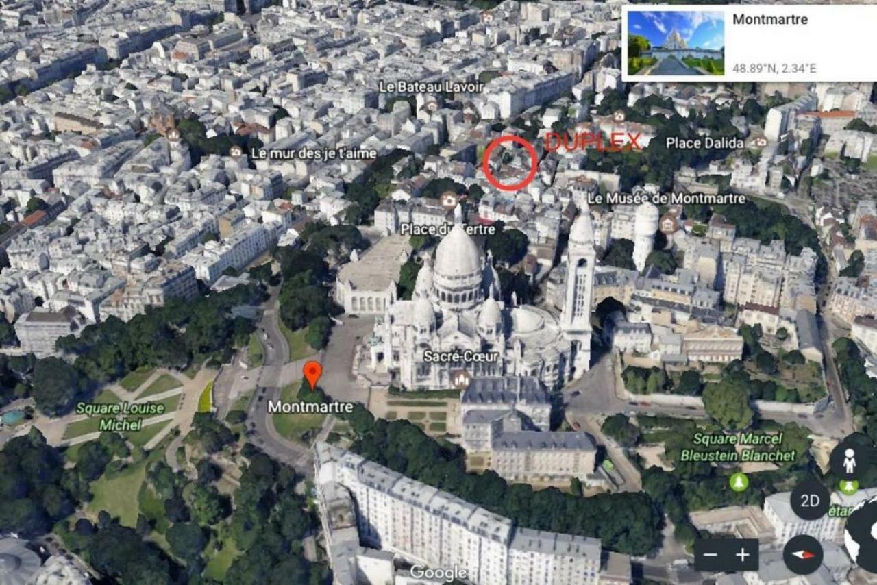 Luxurious Duplex - Top Of Montmartre 巴黎 外观 照片
